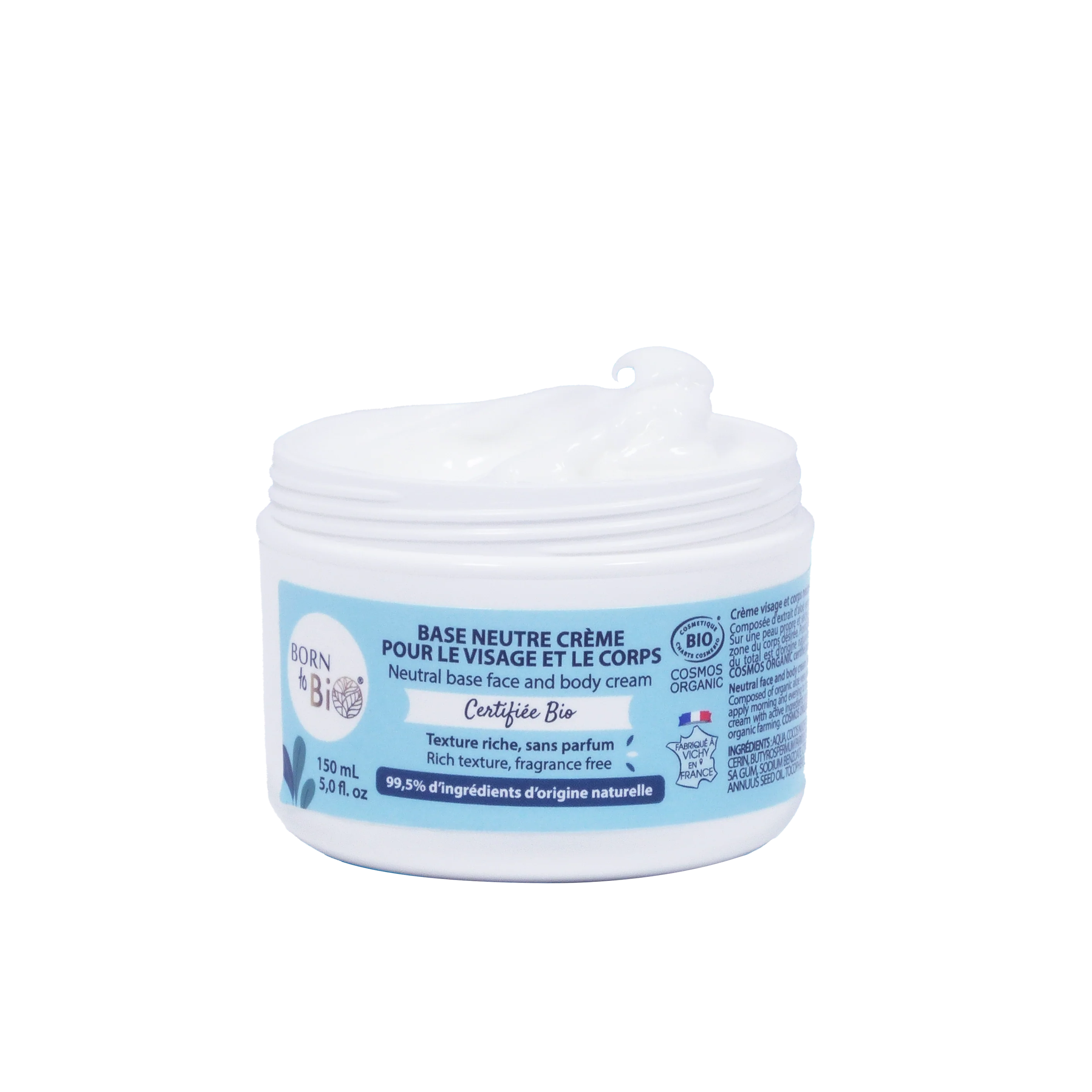 Crème visage et corps base neutre Certifiée Bio