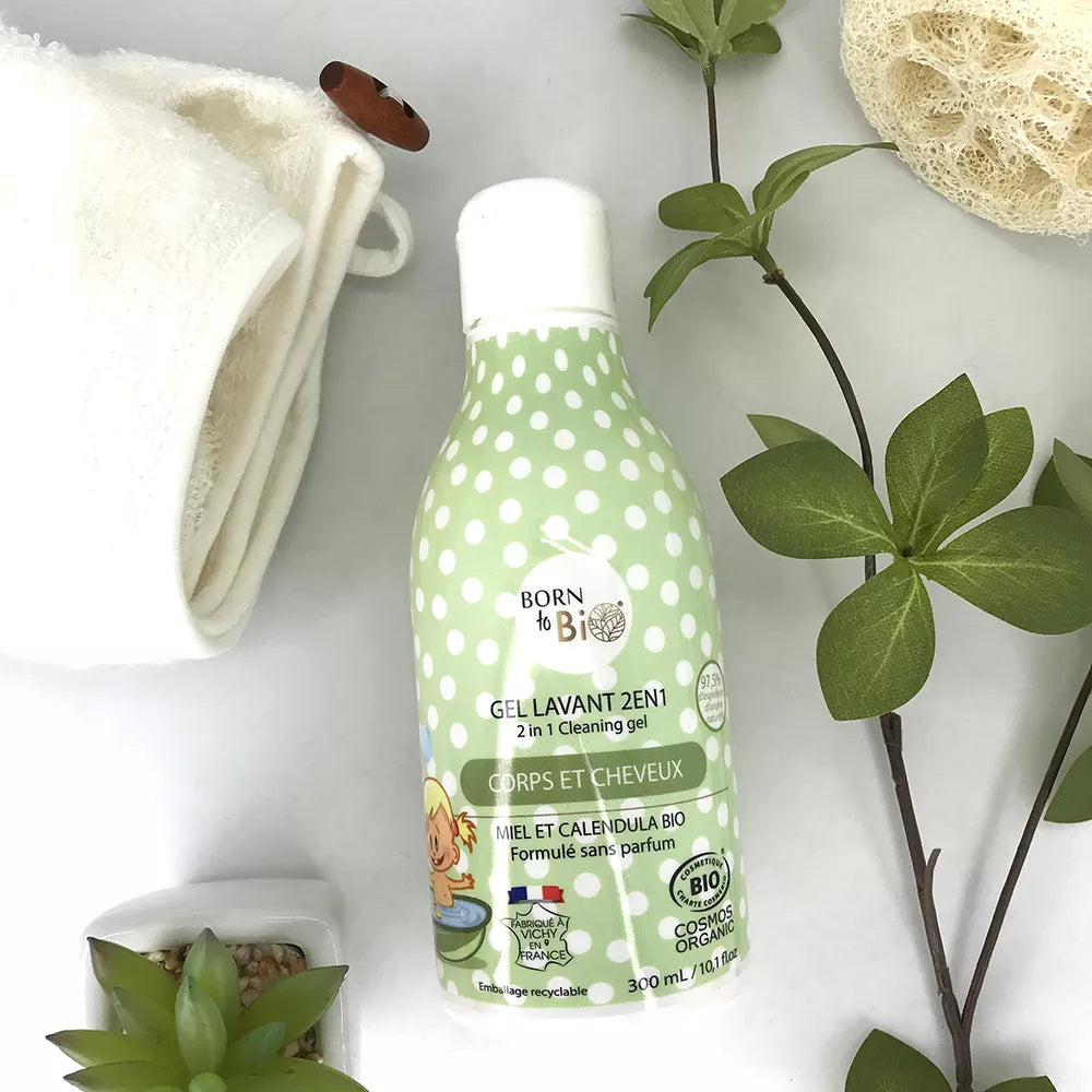 Gel Lavant 2 en 1 pour Bébé  - Certifié bio